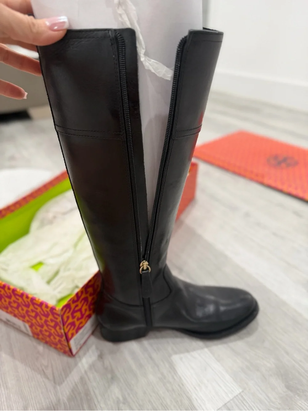 Tory Burch Riding Boots size 7.5